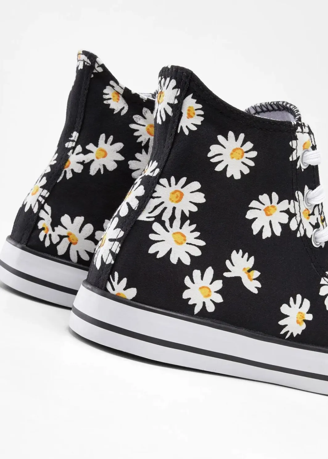 Damen bonprix Sneaker|High-Top-Sneaker aus Baumwoll-Canvas