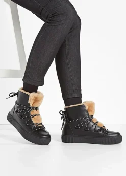 Damen bonprix Sneaker|High-Top-Sneaker mit Plateau-Sohle