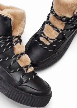 Damen bonprix Sneaker|High-Top-Sneaker mit Plateau-Sohle