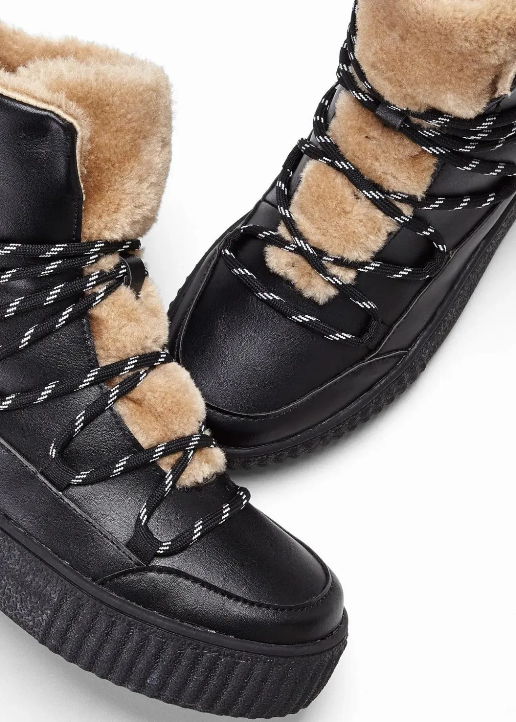 Damen bonprix Sneaker|High-Top-Sneaker mit Plateau-Sohle