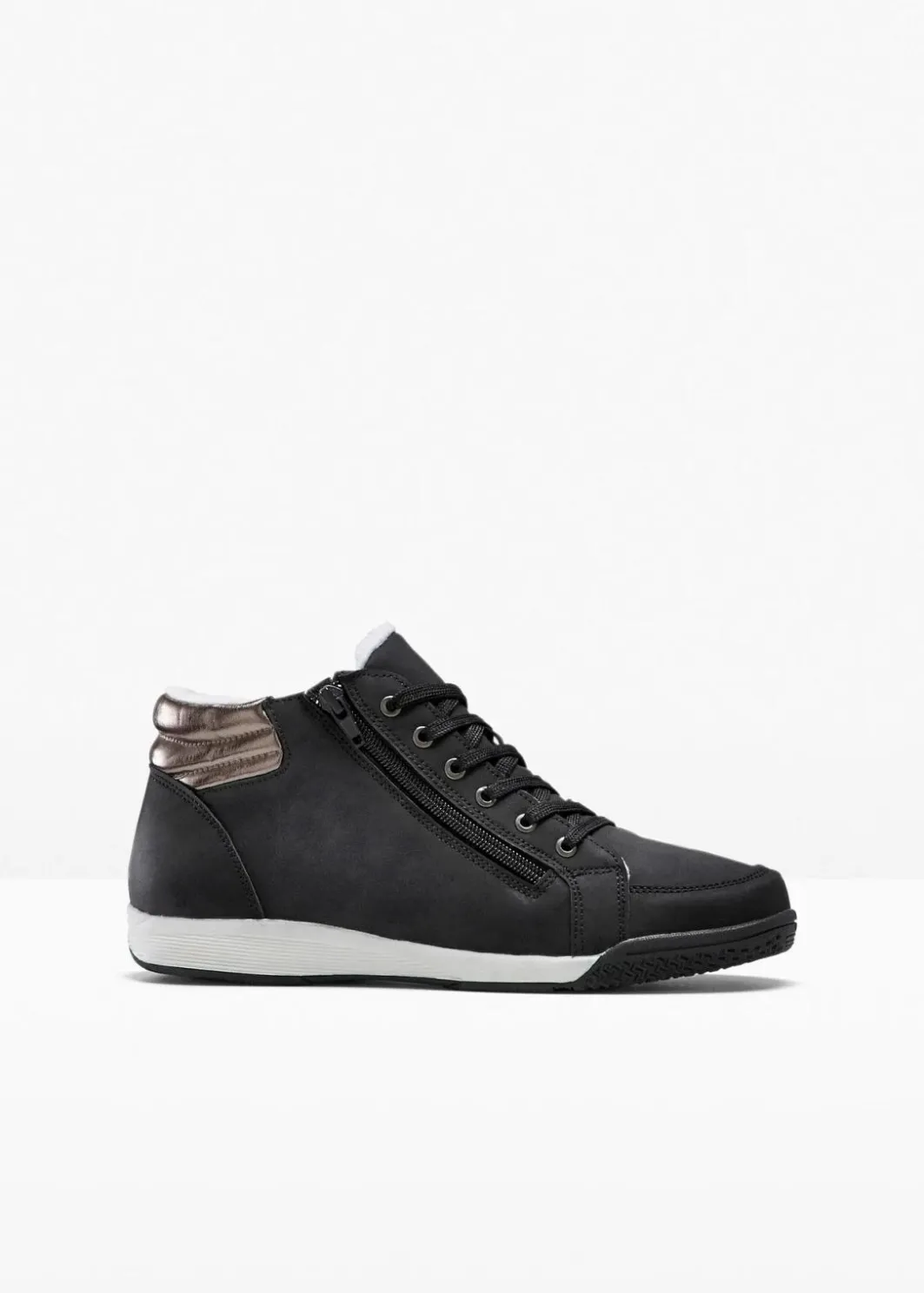 New High-Top-Sneaker mit Reißverschluss Damen Gefütterte Winterschuhe|Sneaker