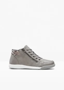 Damen bonprix Gefütterte Winterschuhe|Sneaker|High-Top-Sneaker mit Reißverschluss