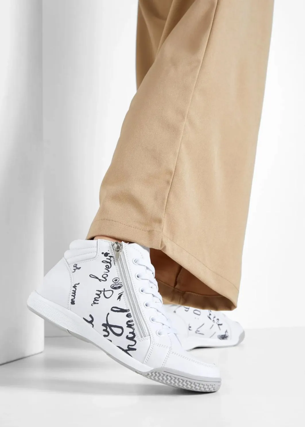 Best High-Top-Sneaker mit Reißverschluss Damen Mädchen·Sneaker|Sneaker