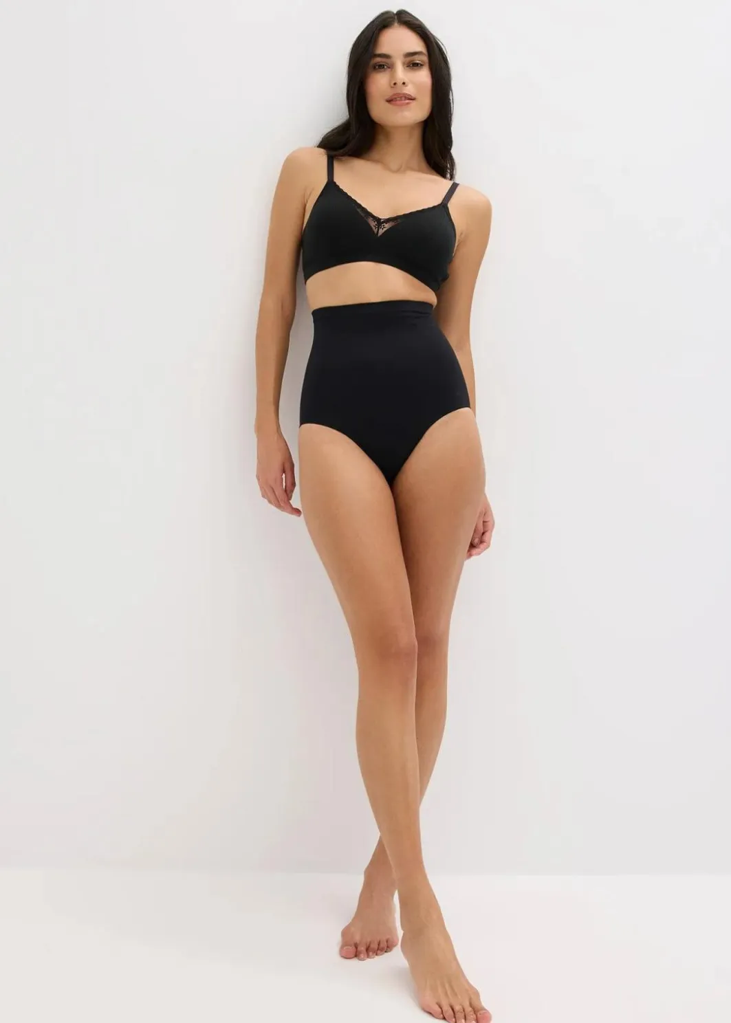 Damen bonprix Nachhaltigere Materialien|Höschen|Highwaist Seamless Shape Slip mit mittlerer Formkraft