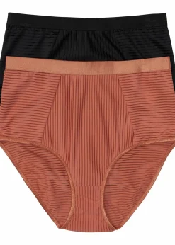 Damen bonprix Wäsche·Höschen|Höschen|Highwaist Slip ( 2er Pack)