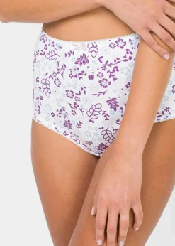 Damen bonprix Wäsche·Baumwollunterwäsche|Wäsche·Höschen|Highwaist Slip (5er Pack)