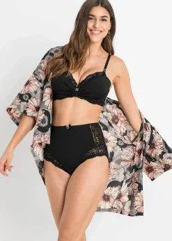 Damen bonprix Wäsche·Dessous|Wäsche·Höschen|Highwaist Slip mit zarter Spitze