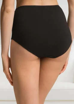 Damen bonprix Wäsche·Baumwollunterwäsche|Wäsche·Höschen|Highwaist Slip (5er Pack)