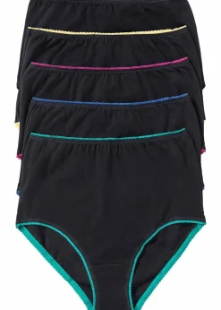 Clearance Highwaist Slip (5er Pack) Damen Wäsche·Baumwollunterwäsche|Wäsche·Höschen