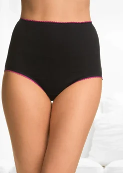 Clearance Highwaist Slip (5er Pack) Damen Wäsche·Baumwollunterwäsche|Wäsche·Höschen