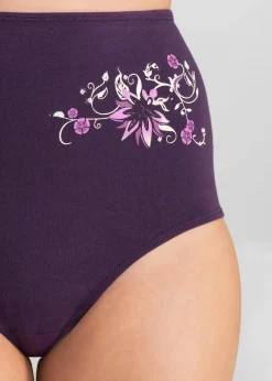 Damen bonprix Höschen|Baumwollunterwäsche|Highwaist Slip (5er Pack)