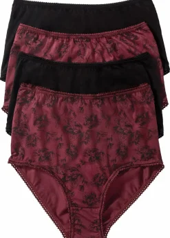 Best Highwaist Slip mit Bio-Baumwolle (4er Pack) Damen Wäsche·Baumwollunterwäsche|Wäsche·Höschen