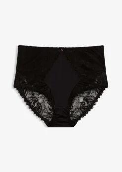 Damen bonprix Wäsche·Höschen|Nachhaltigere Materialien|Highwaist Slip mit glänzendem Material
