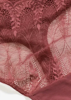 Damen bonprix Wäsche·Dessous|Wäsche·Höschen|Highwaist String mit feiner Spitze