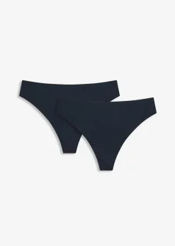 Sale Highwaist String mit Glanzeffekt (2er Pack) Damen Höschen