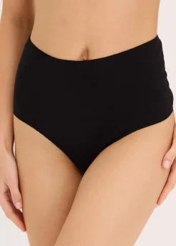 Damen bonprix Wäsche·Baumwollunterwäsche|Wäsche·Höschen|Highwaist String mit weicher Baumwolle (4er Pack)
