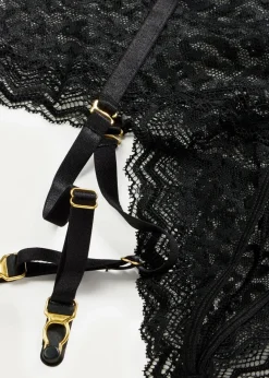 Damen bonprix Wäsche·Erotikwäsche|Erotikwäsche|Highwaist String ouvert mit Strapshalter