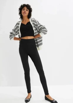 Damen bonprix Bekleidung·Kleider|Thermobekleidung|Highwaist Thermo-Leggings mit breitem Bequembund