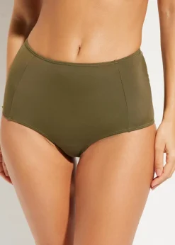 Damen bonprix Nachhaltigere Materialien|Bedeckende Bademode|Highwaist-Bikinihose