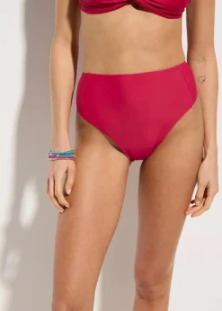Damen bonprix Nachhaltigere Materialien|Mix & Match|Highwaist-Bikinihose mit hohem Beinausschnitt