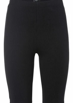 Hot High-Waist-Radler aus Rippjersey Damen Radler & Oberschenkelschutz|Hosen