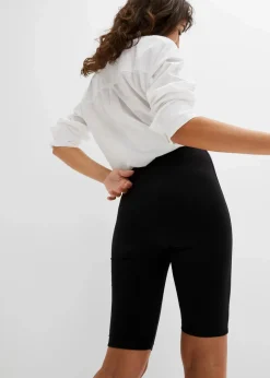 Hot High-Waist-Radler aus Rippjersey Damen Radler & Oberschenkelschutz|Hosen