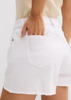 Damen bonprix Bekleidung·Outdoorbekleidung|Bekleidung·Kleider|Highwaist-Shorts aus Twill