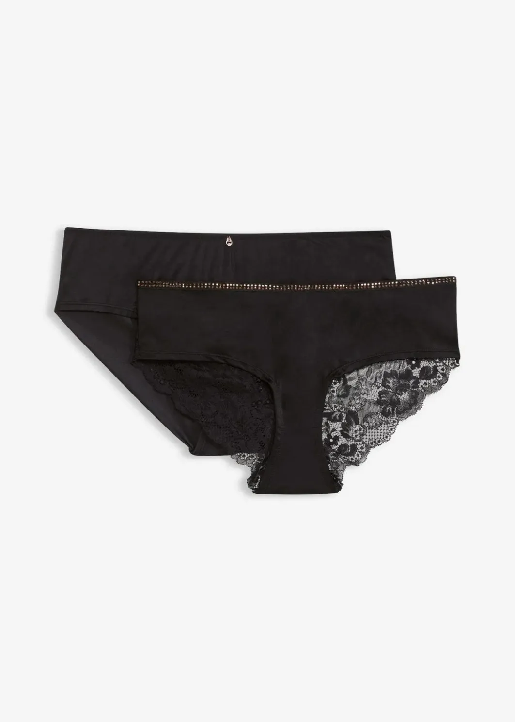Damen bonprix Wäsche·Dessous|Wäsche·Höschen|Hipster aus edler Spitze (2er Pack)