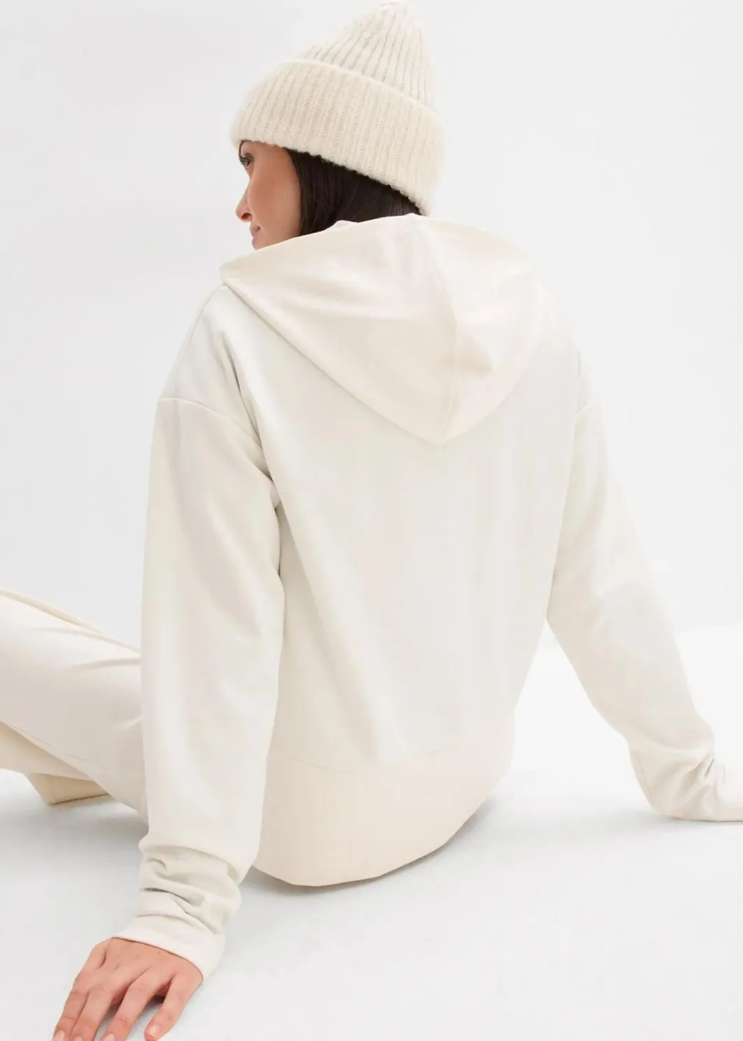 Damen bonprix Sweat|Bekleidung·Blusen & Tuniken|Hoodie aus bequemen Punto di Roma