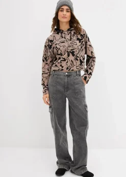 Damen bonprix Sweat|Hoodie aus reiner Baumwolle