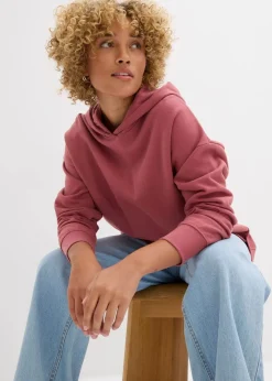 Hot Hoodie aus reiner Baumwolle Damen Sweat|Bekleidung·Blusen & Tuniken