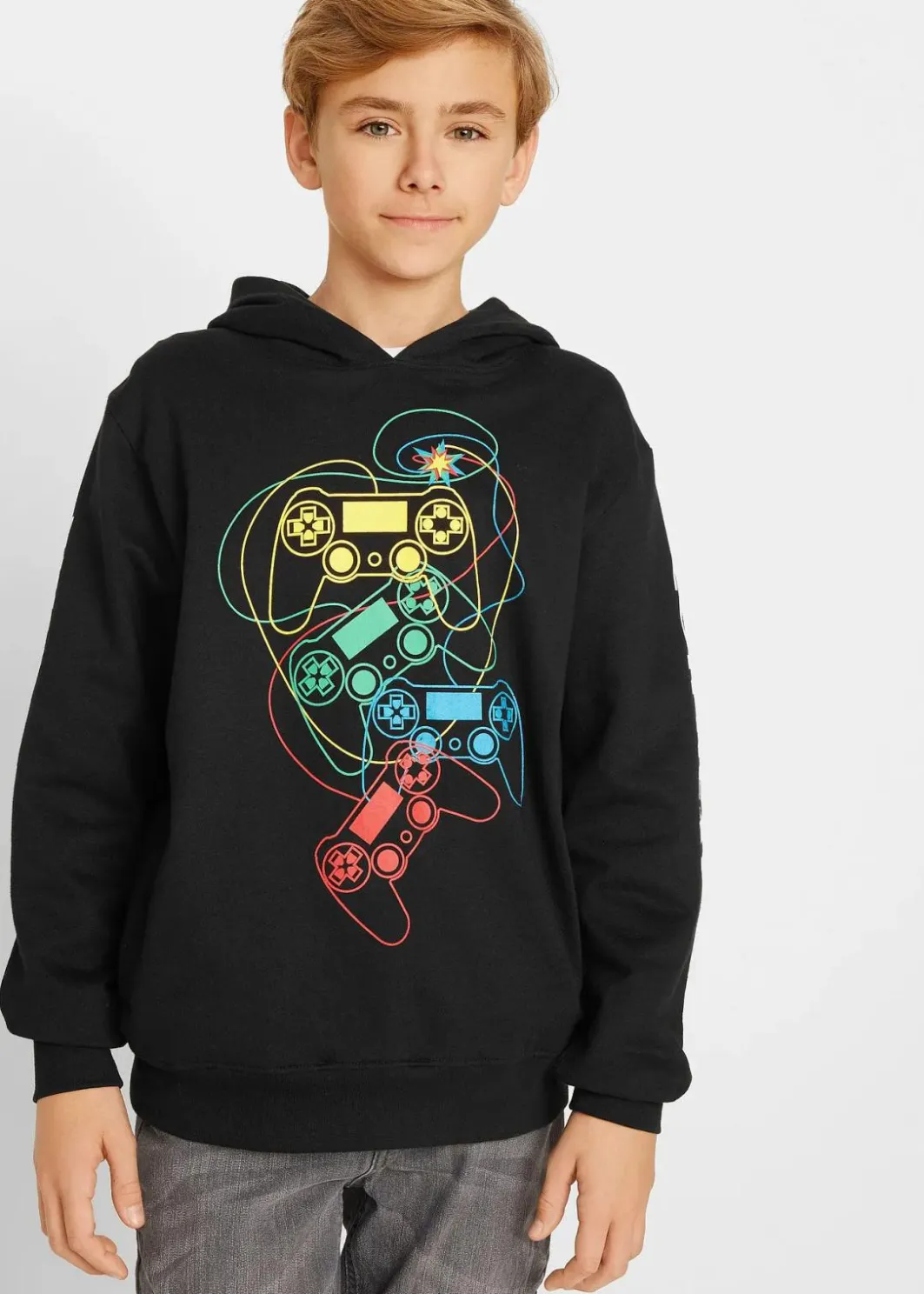 Outlet Hoodie aus reiner Bio-Baumwolle Kinder Jungen 9-16 Jahre·Bademode|Jungen 9-16 Jahre·Sweat & Strick