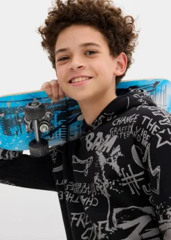 Kinder bonprix Jungen 9-16 Jahre·Sweat & Strick|Jungen 2-8 Jahre·Nachhaltigere Materialien|Hoodie aus weichem Baumwoll-Mix