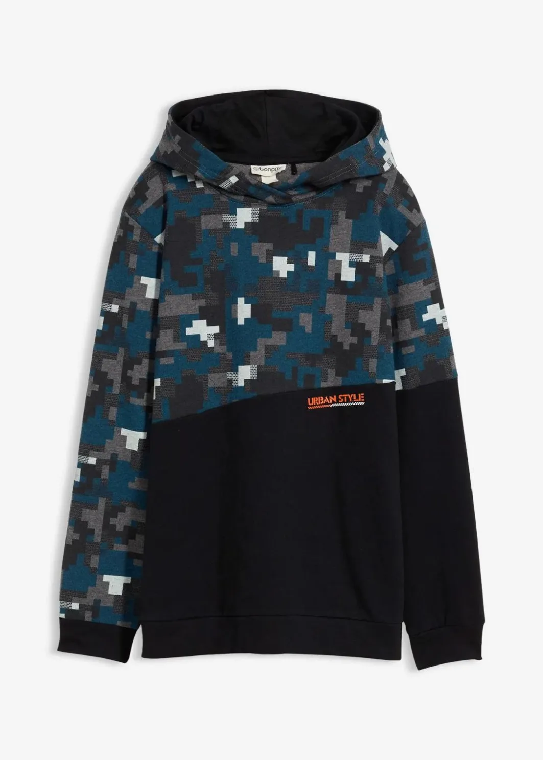 Kinder bonprix Jungen 9-16 Jahre·Sweat & Strick|Jungen 2-8 Jahre·Nachhaltigere Materialien|Hoodie mit Bio-Baumwolle
