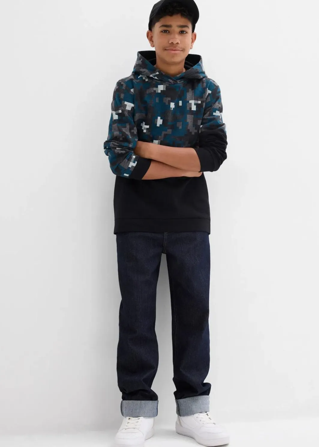Kinder bonprix Jungen 9-16 Jahre·Sweat & Strick|Jungen 2-8 Jahre·Nachhaltigere Materialien|Hoodie mit Bio-Baumwolle