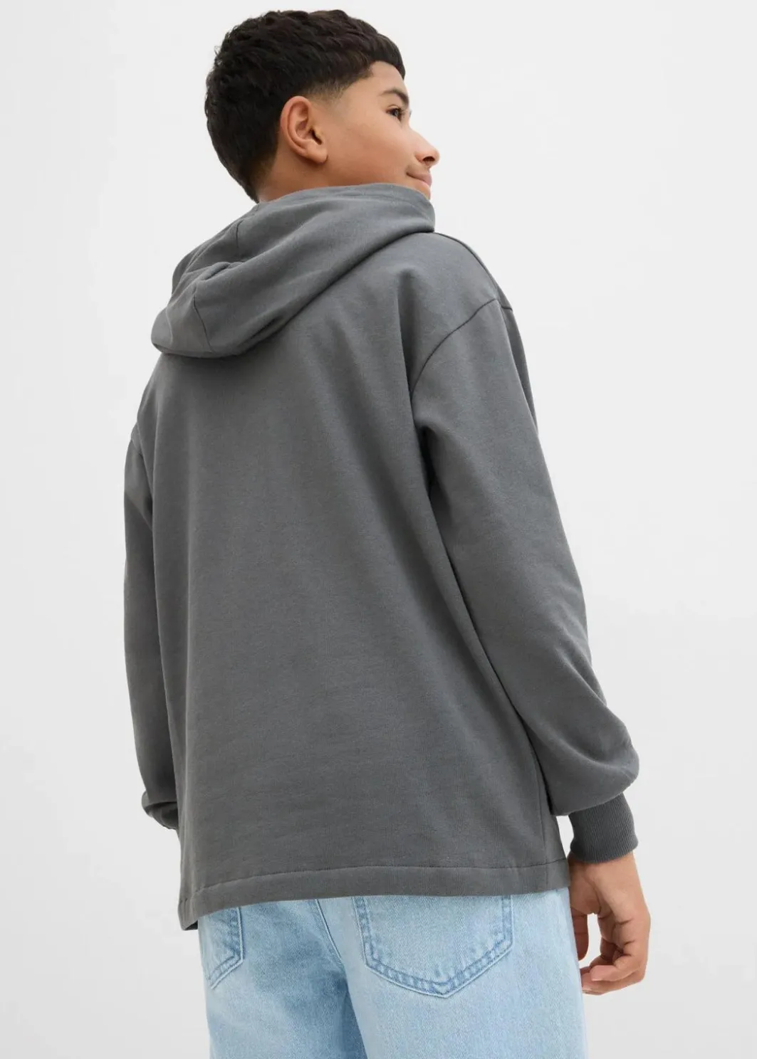 Kinder bonprix Jungen 2-8 Jahre·Nachhaltigere Materialien|Jungen 9-16 Jahre·Sweat & Strick|Hoodie mit Graffiti-Print aus reiner Bio-Baumwolle