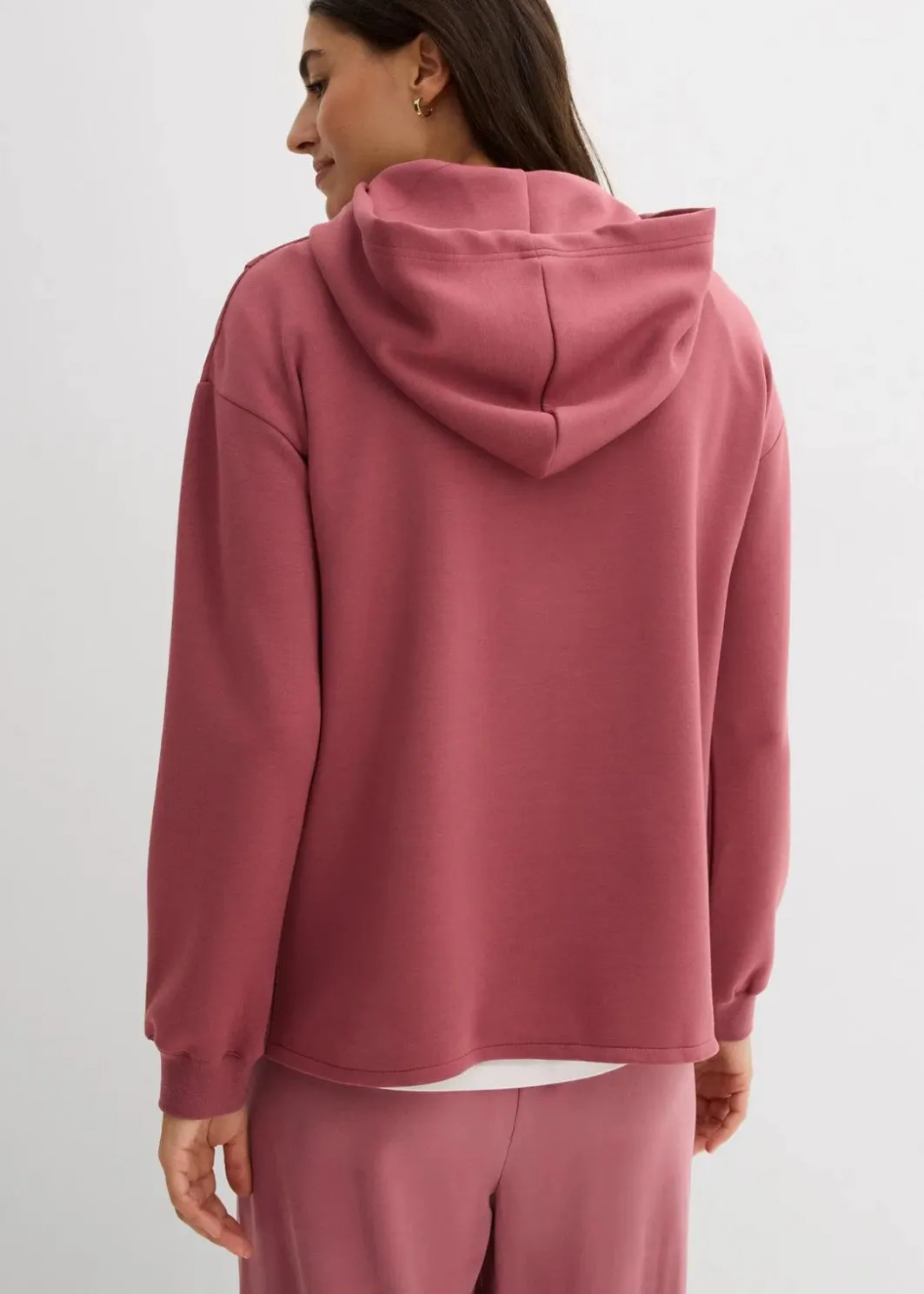 Damen bonprix Bekleidung·Blusen & Tuniken|Sweat|Hoodie mit Kapuze aus softem Viskose-Mix