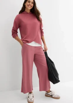 Damen bonprix Bekleidung·Blusen & Tuniken|Sweat|Hoodie mit Kapuze aus softem Viskose-Mix