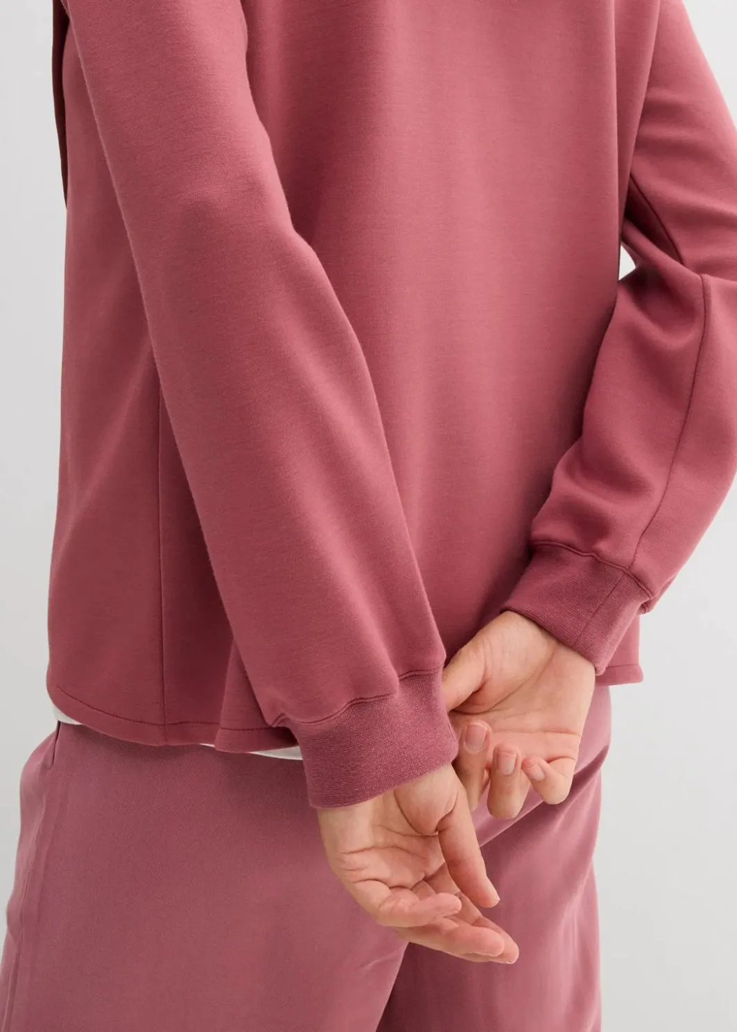 Damen bonprix Bekleidung·Blusen & Tuniken|Sweat|Hoodie mit Kapuze aus softem Viskose-Mix