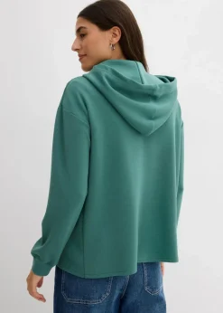 Damen bonprix Sweat|Bekleidung·Blusen & Tuniken|Hoodie mit Kapuze aus softem Viskose-Mix