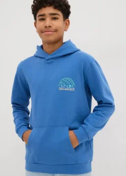 Hoodie mit Rückenprint aus reiner Bio-Baumwolle Kinder Jungen 9-16 Jahre·Sweat & Strick|Jungen 2-8 Jahre·Nachhaltigere Materialien
