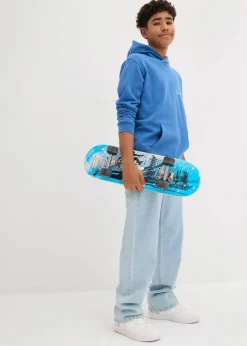 Hoodie mit Rückenprint aus reiner Bio-Baumwolle Kinder Jungen 9-16 Jahre·Sweat & Strick|Jungen 2-8 Jahre·Nachhaltigere Materialien
