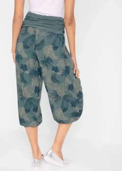 Damen bonprix Bekleidung·Kleider|Hosen|3/4-Hose aus fließendem Viskose-Mix