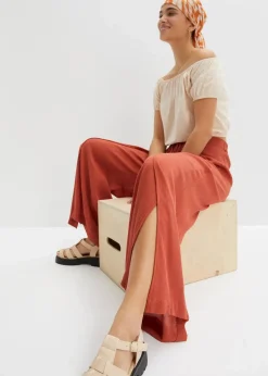 Damen bonprix Nachhaltigere Materialien|Hosen|Hose aus fließender Viskose