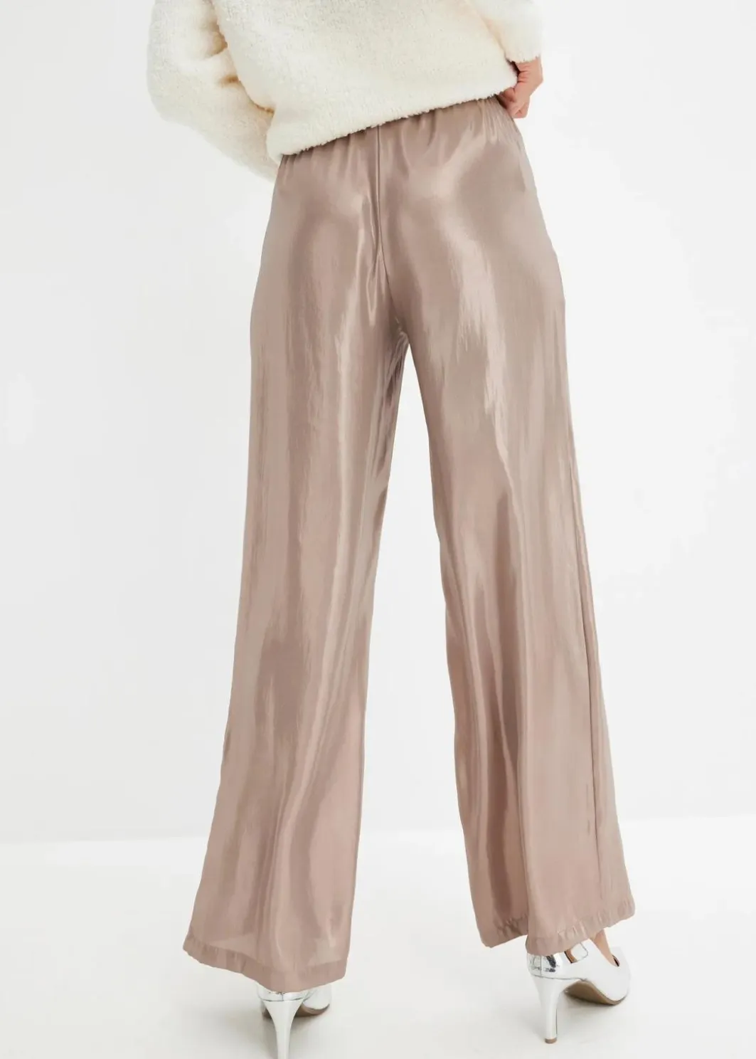 Damen bonprix Bekleidung·Kleider|Hosen|Hose aus glänzendem Satin