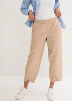 Damen bonprix Hosen|Bekleidung·Kleider|3/4-Hose aus leichtem Leinen-Mix