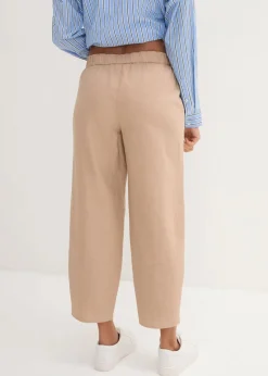 Damen bonprix Hosen|Bekleidung·Kleider|3/4-Hose aus leichtem Leinen-Mix