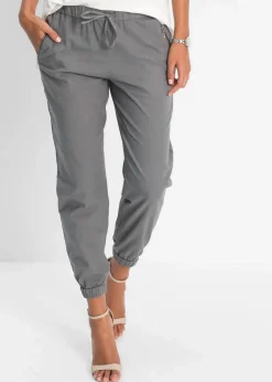 Sale 7/8-Hose aus luftigem Leinen-Mix Damen Hosen|Bekleidung·Kleider