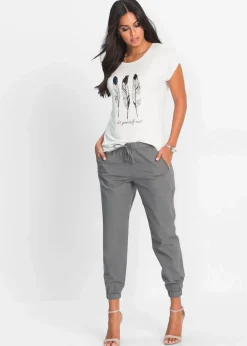 Sale 7/8-Hose aus luftigem Leinen-Mix Damen Hosen|Bekleidung·Kleider