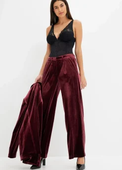 Best Hose aus softem Samt Damen Bekleidung·Kleider|Zweiteiler & Sets